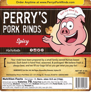 Spicy Pork Rinds 8oz